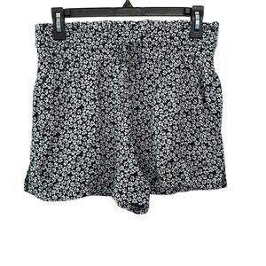 Abercrombie & Fitch Ditsy Floral High Waisted Pull On Shorts Medium